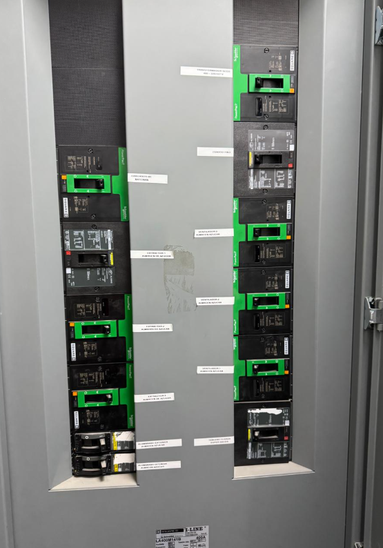 Instalación de equipo eléctrico industrial